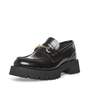 Steve Madden Women's Lando Loafer, Black,       9 1/2